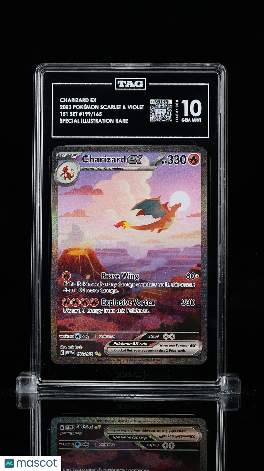 2023 Pokemon Charizard ex #199/165 TAG 10
