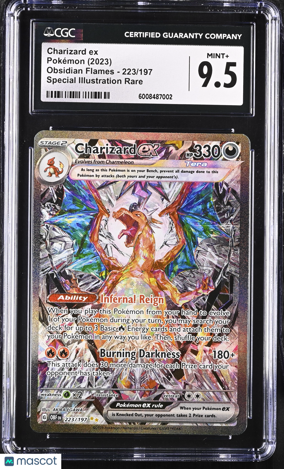 2023 Pokemon Charizard ex #223/197 Special Illustration Rare CGC 9.5