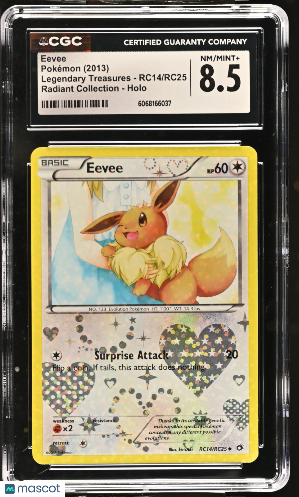 2013 Pokemon Eevee #RC14/RC25 CGC 8.5