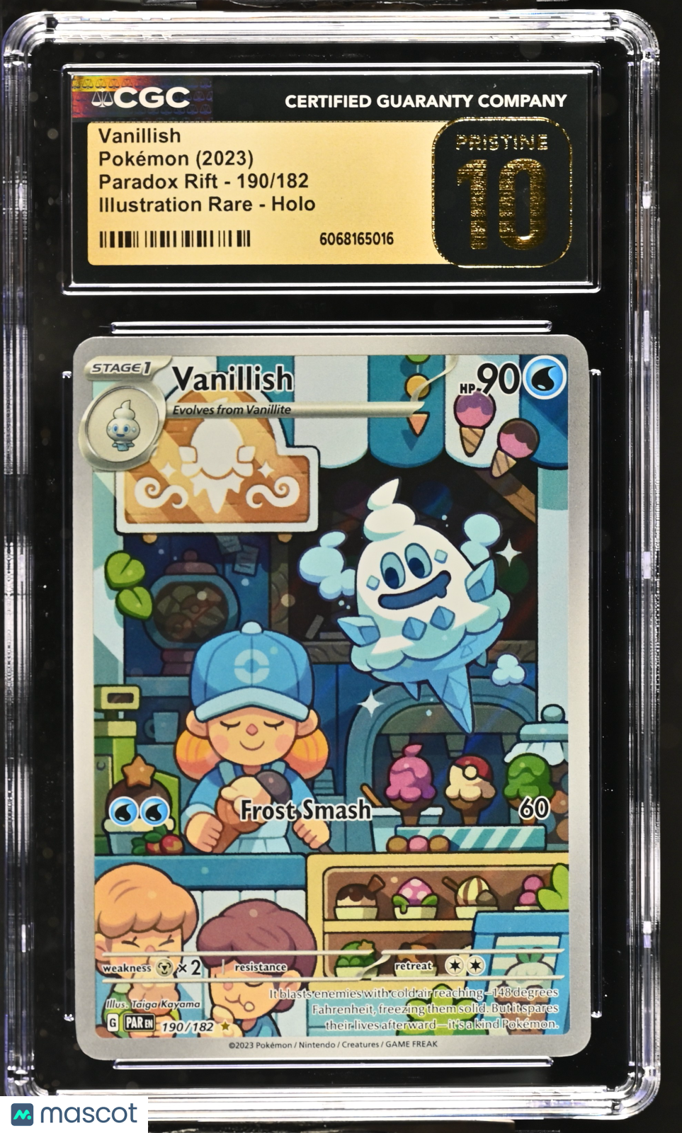 2023 Pokemon Vanillish #190/182 Illustration Rare CGC 10