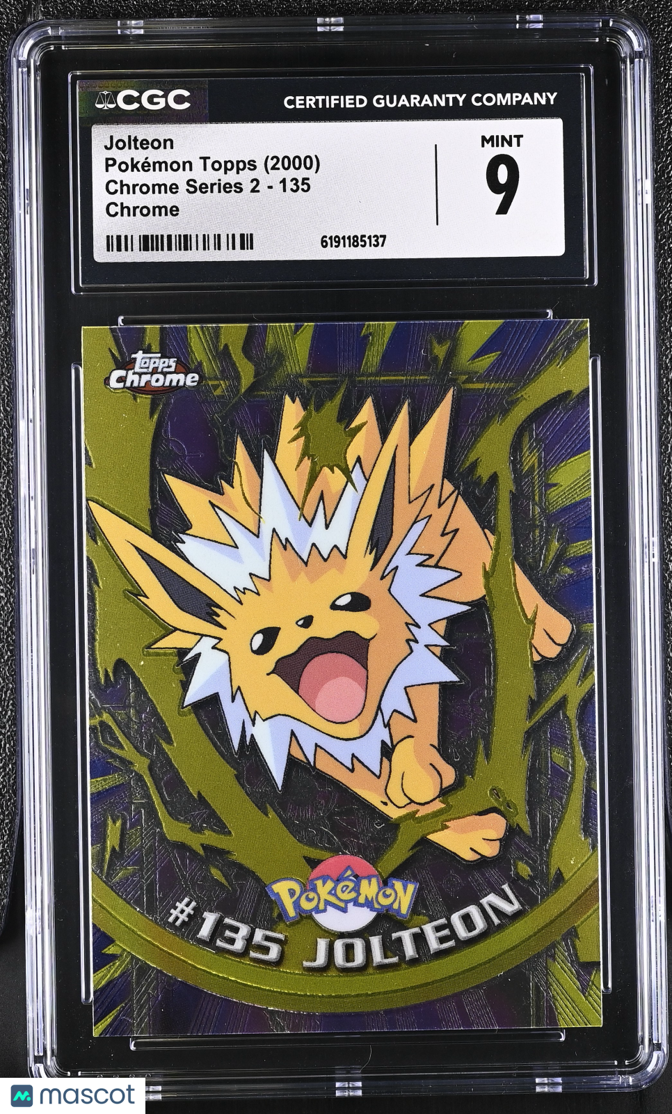 2000 Topps Chrome Series 2 Jolteon #135 Chrome CGC 9