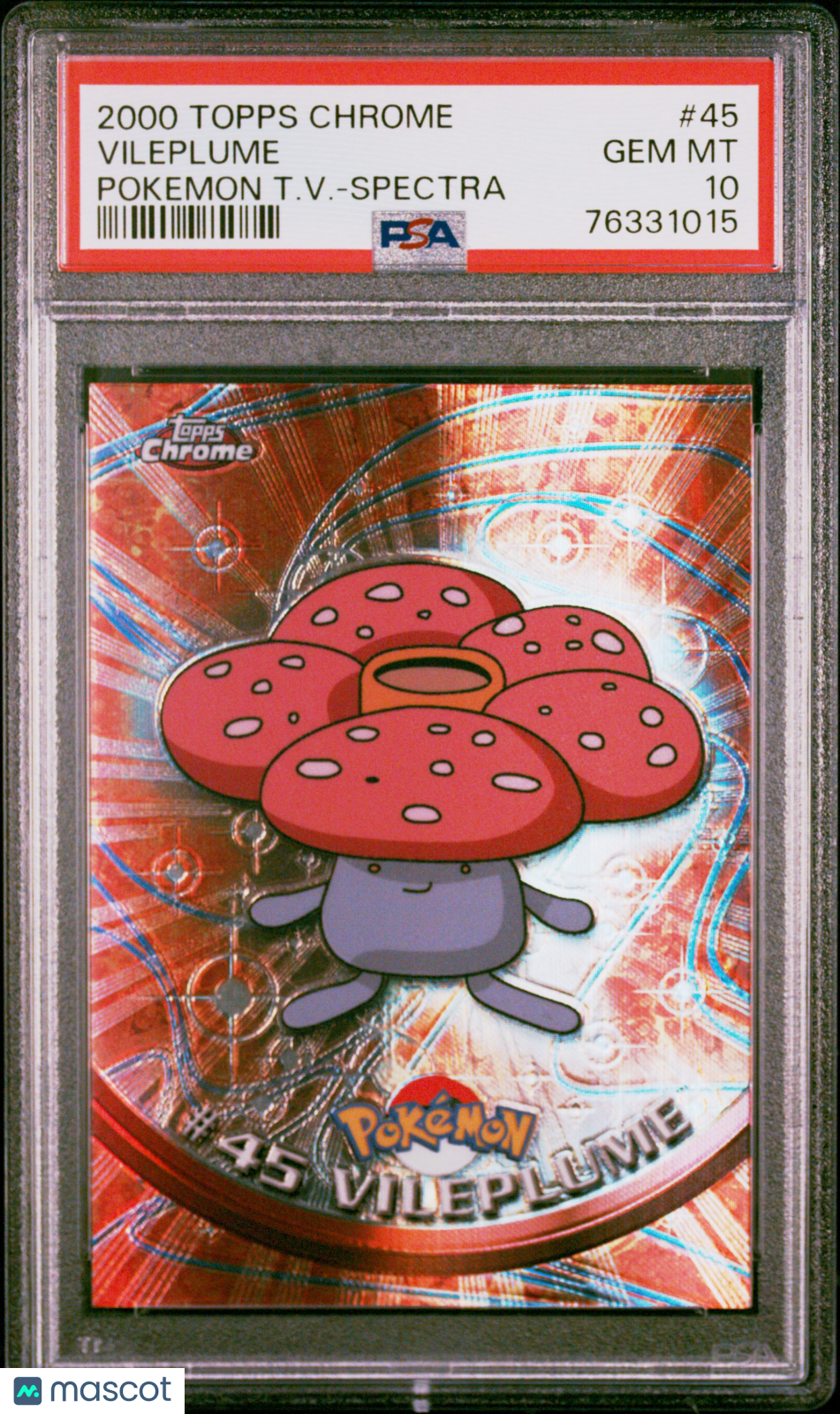 2000 Topps Chrome Pokemon T.V. Vileplume #45 PSA 10