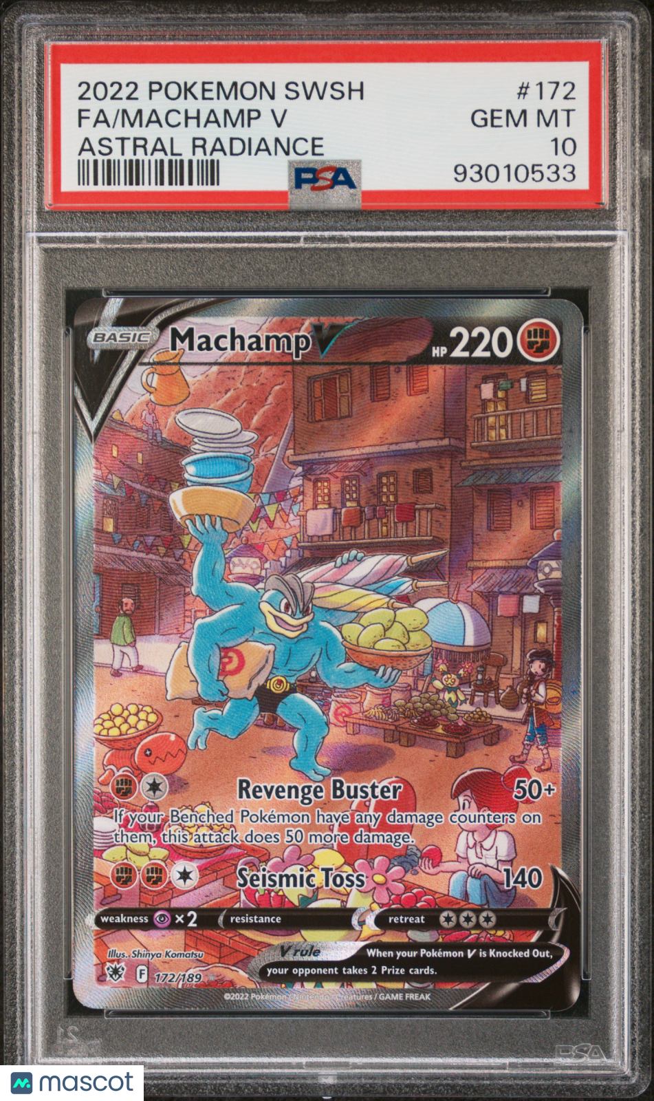 2022 Pokemon Sword & Shield Astral Radiance Machamp V #172 Fa Astral Radiance PSA 10