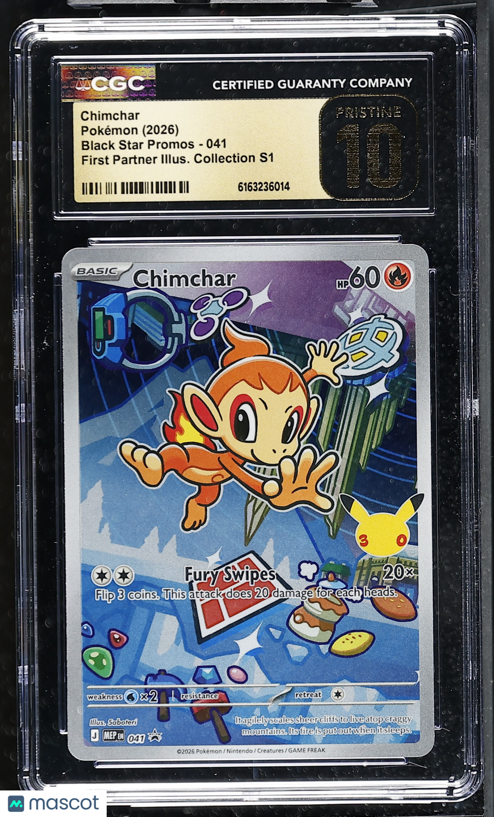 2026 Pokemon Chimchar #041 CGC 10