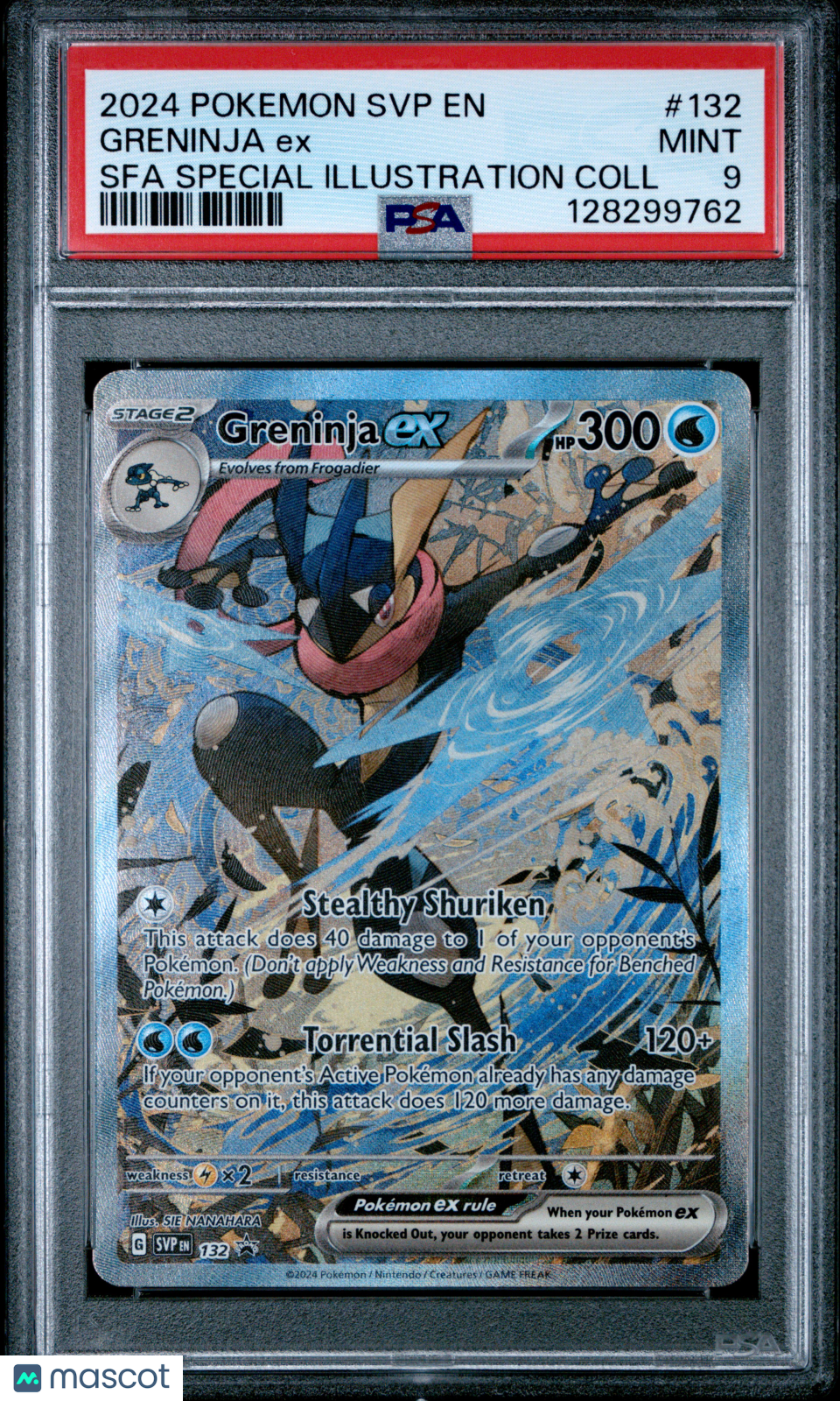 2024 Pokemon SVP EN-SV Black Star Promo Greninja EX #132 Sfa Special Illustration Coll PSA 9