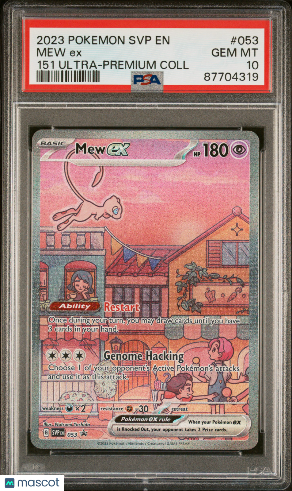 2023 Pokemon SVP EN-SV Black Star Promo Mew EX 151 Ultra-Premium Col PSA 10 #053