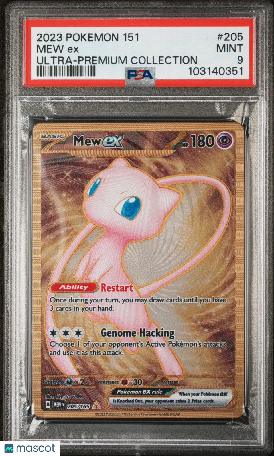 2023 Pokemon 151 Ultra-Premium Collection Mew EX #205 PSA 9
