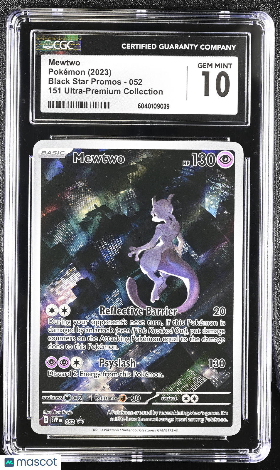 2023 Pokemon Mewtwo #052 CGC 10