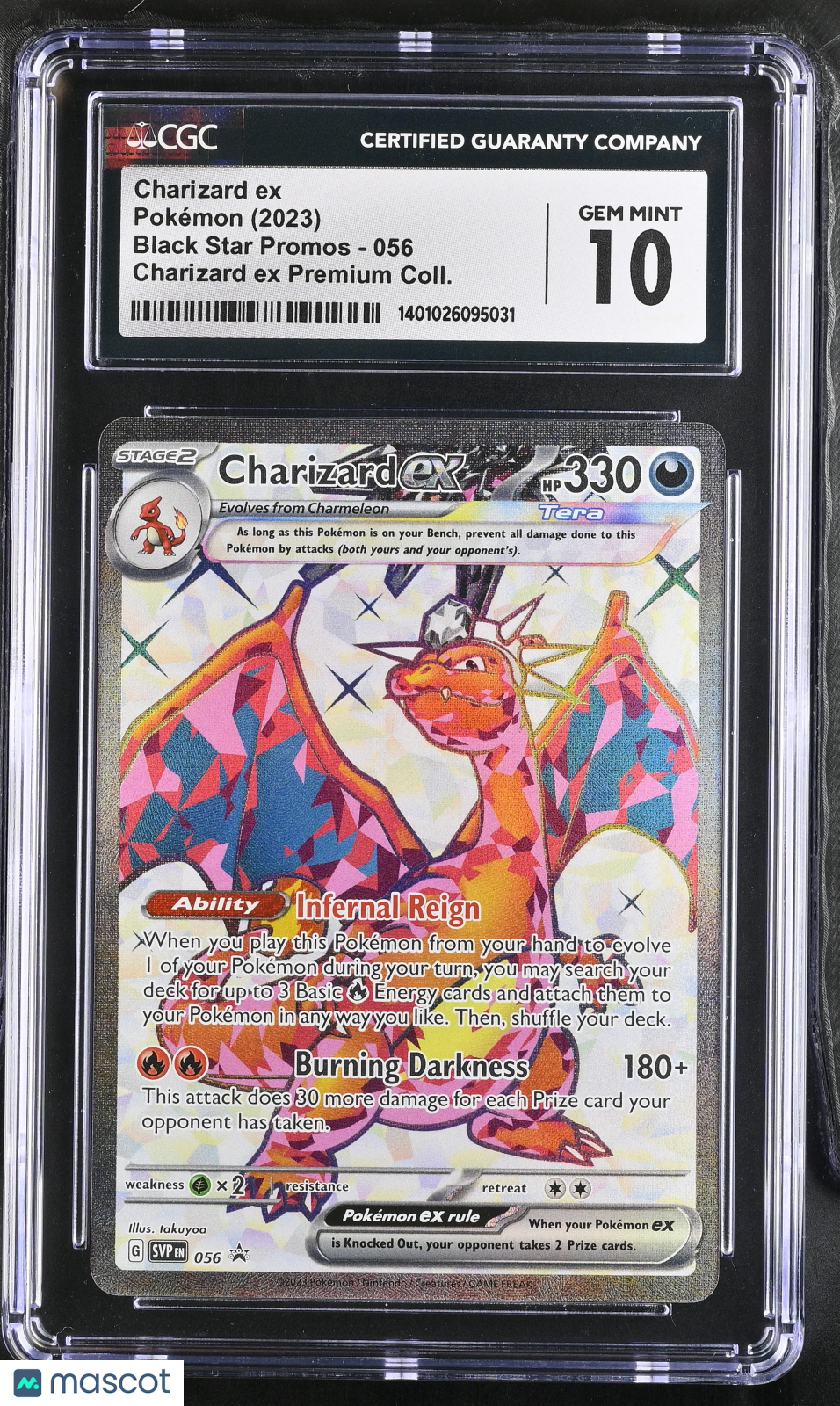 2023 Pokemon Charizard ex #056 CGC 10