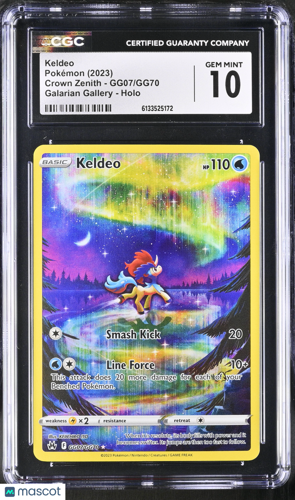 2023 Pokemon Keldeo #GG07/GG70 CGC 10