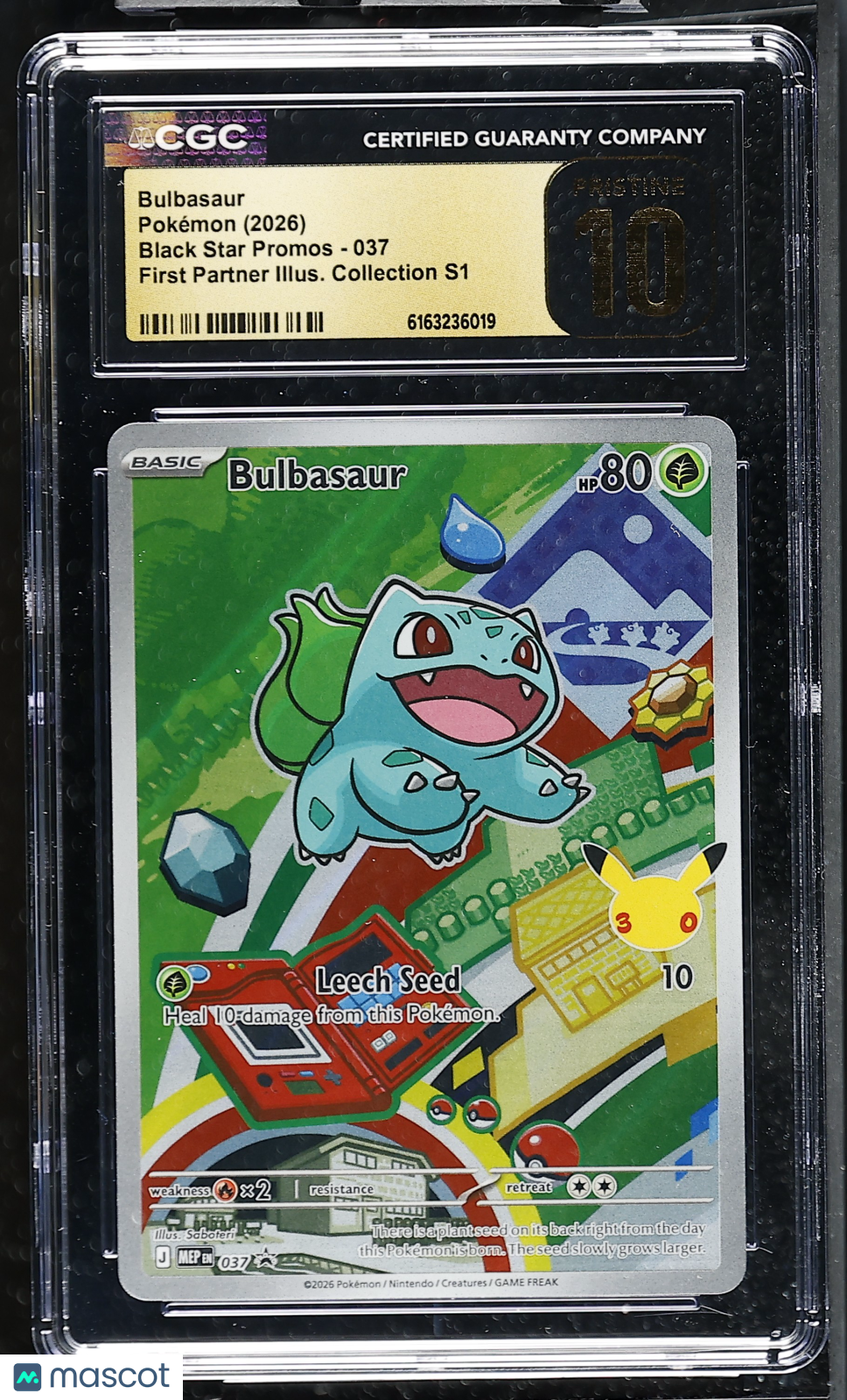 2026 Pokemon Bulbasaur #037 CGC 10