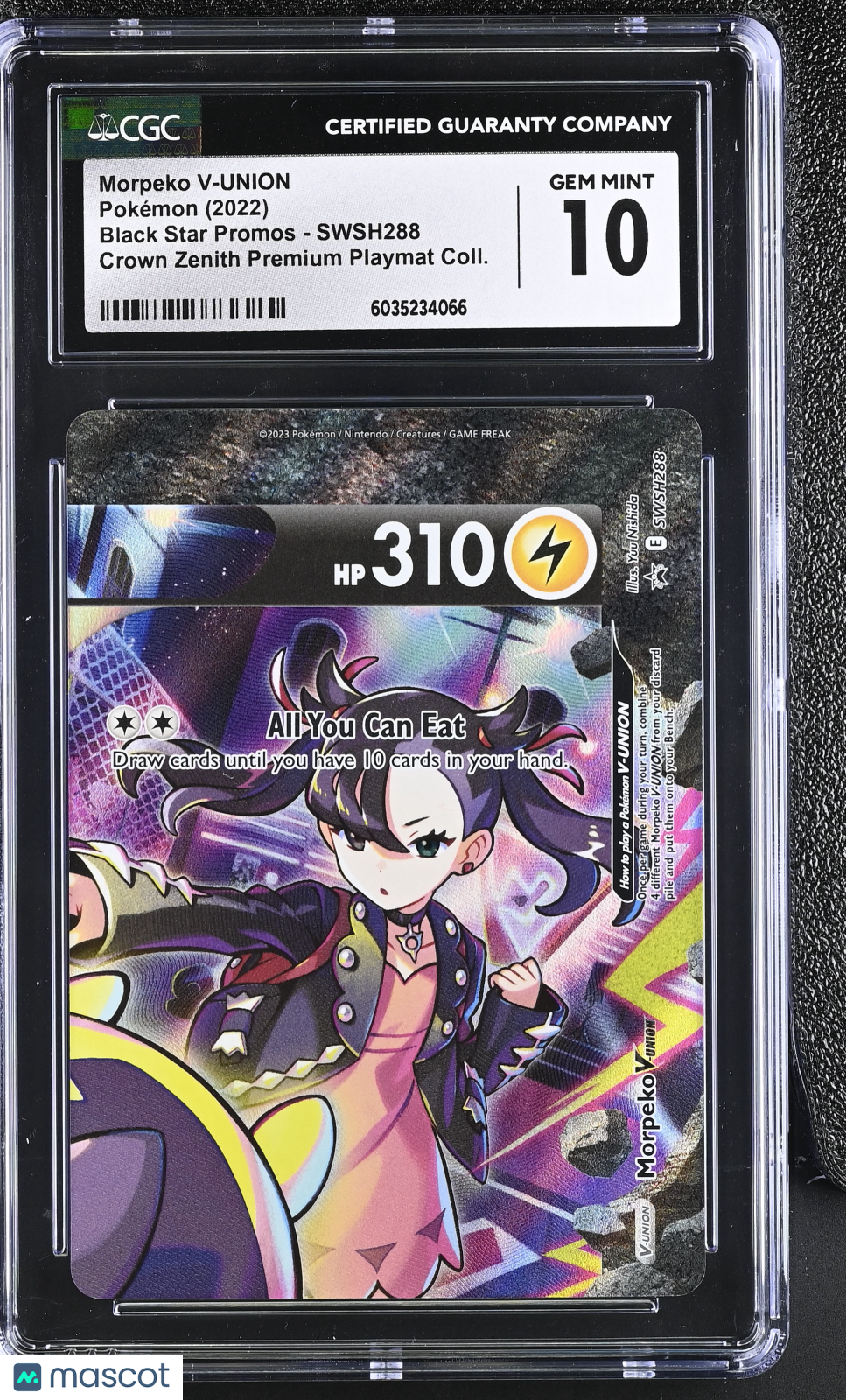 2022 Pokemon Morpeko V-UNION #SWSH288 CGC 10