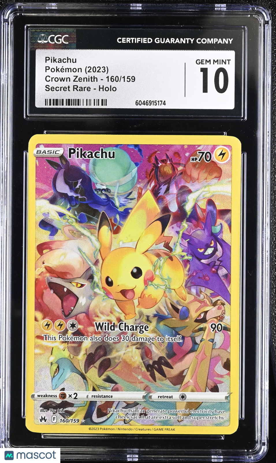 2023 Pokemon Pikachu #160/159 Secret Rare CGC 10