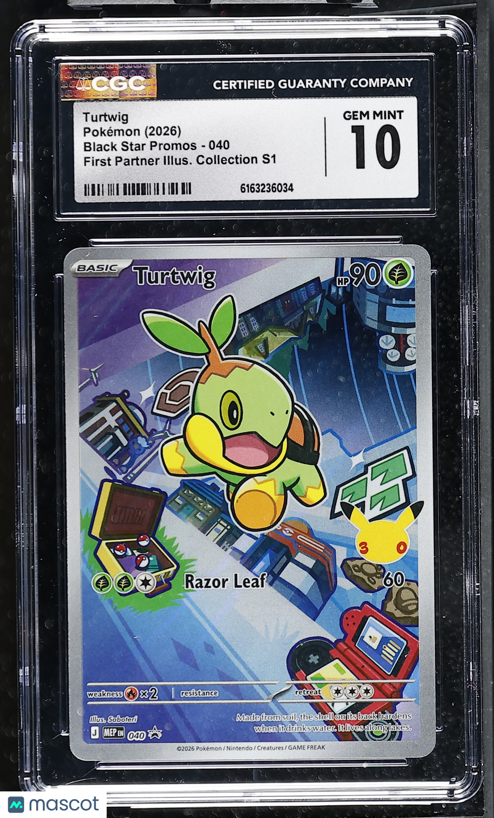 2026 Pokemon Turtwig #040 CGC 10