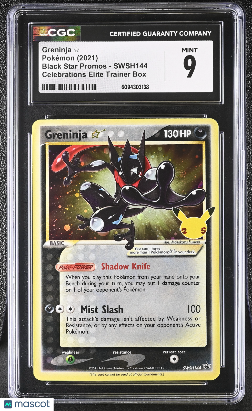 2021 Pokemon Greninja â #SWSH144 CGC 9