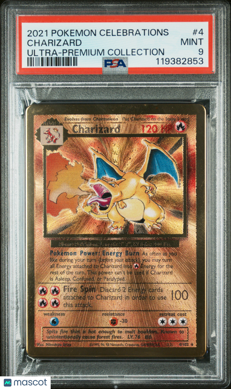 2021 Pokemon Celebrations Ultra-Premium Collection Charizard #4 Ultra-Premium Collection PSA 9