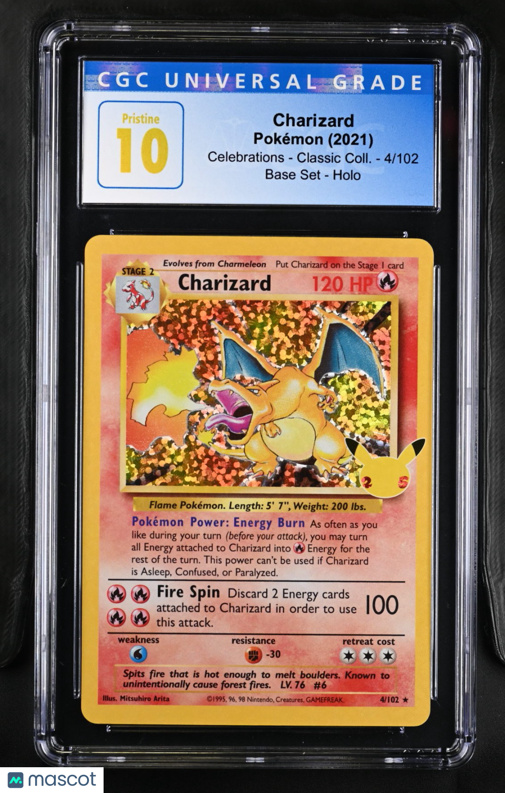 2021 Pokemon Charizard #4/102 CGC 10