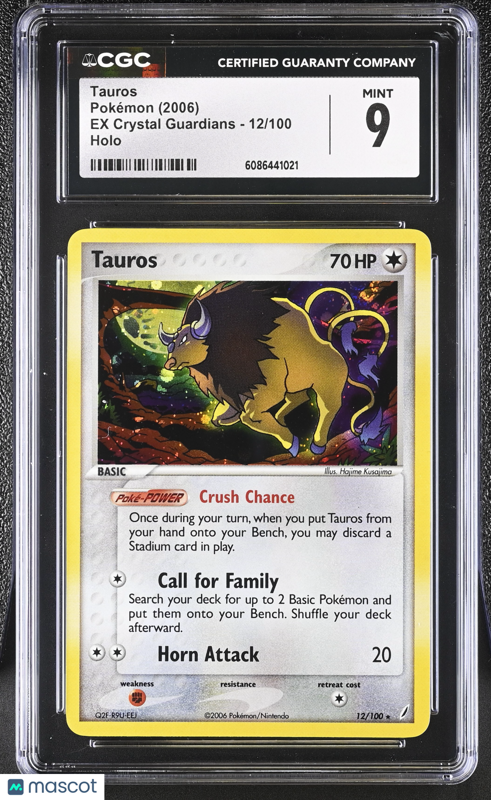 2006 Pokemon Tauros #12/100 CGC 9