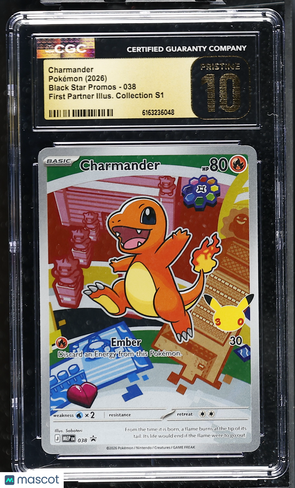 2026 Pokemon Charmander #038 CGC 10
