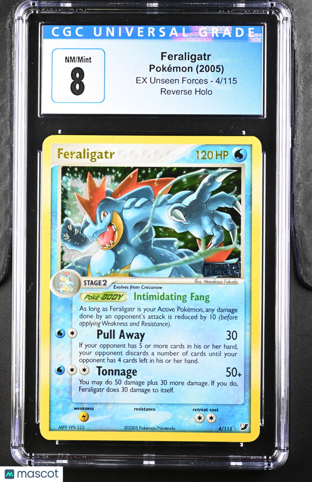 2005 Pokemon Feraligatr #4/115 CGC 8