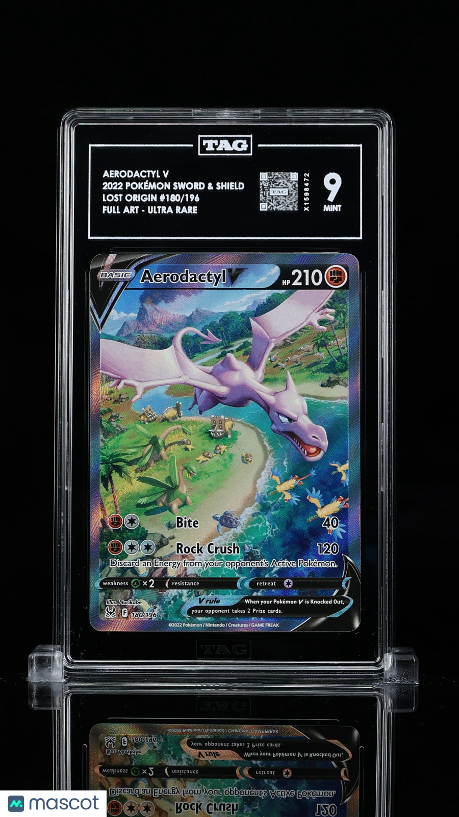 2022 Pokemon Aerodactyl V #180/196 TAG 9