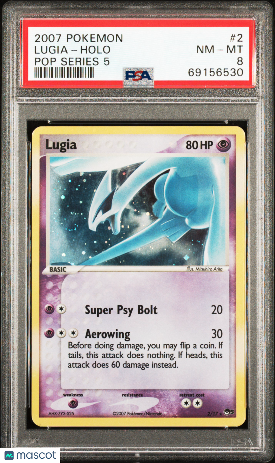 2007 Pokemon Pop Series 5 Lugia #2 Pop Series 5 PSA 8
