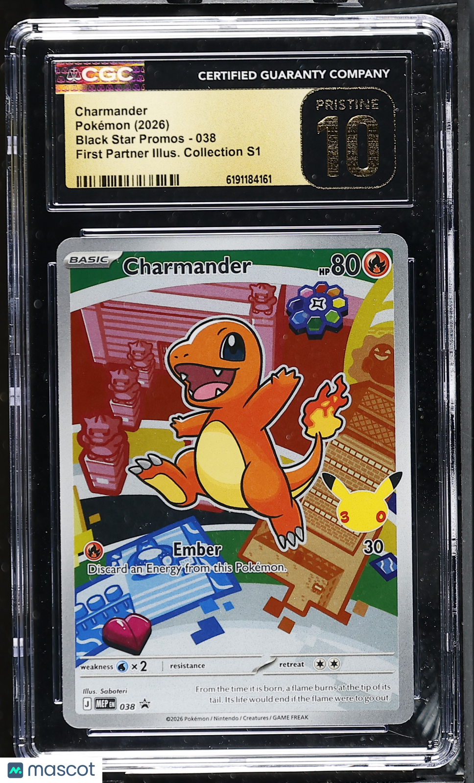 2026 Pokemon Charmander #038 CGC 10