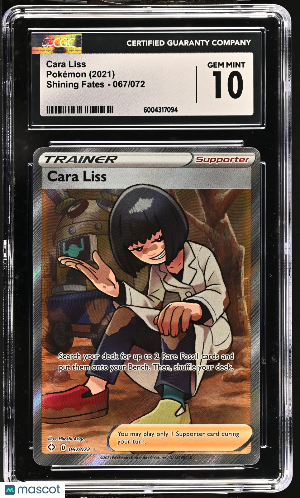 2021 Pokemon Cara Liss #067/072 Ultra Rare CGC 10
