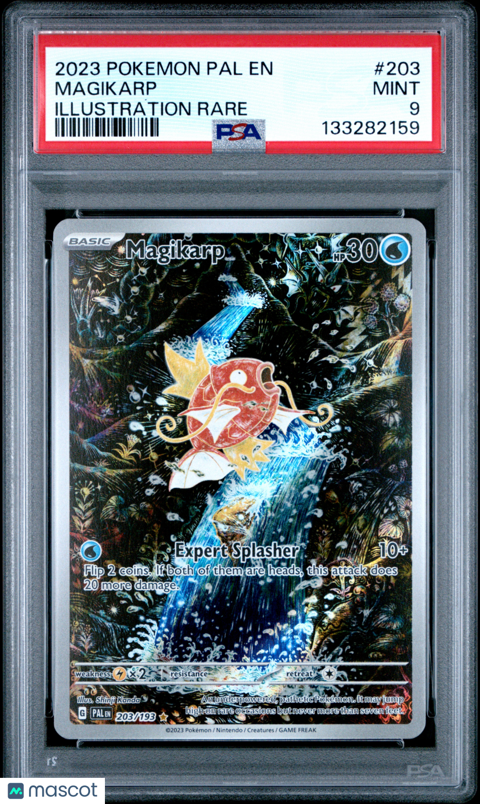 2023 Pokemon Pal EN-Paldea Evolved Magikarp #203 Illustration Rare PSA 9