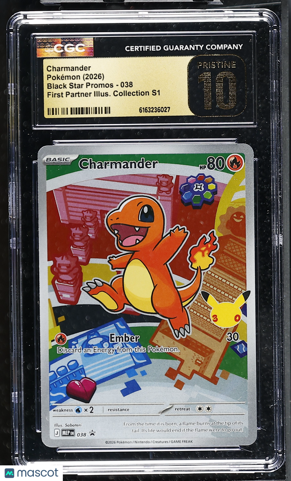 2026 Pokemon Charmander #038 CGC 10