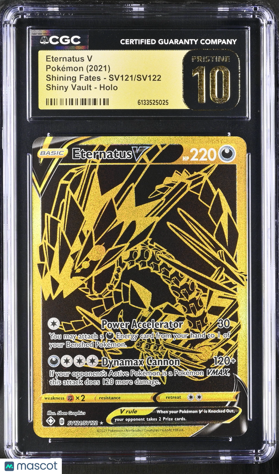 2021 Pokemon Eternatus V #SV121/SV122 CGC 10