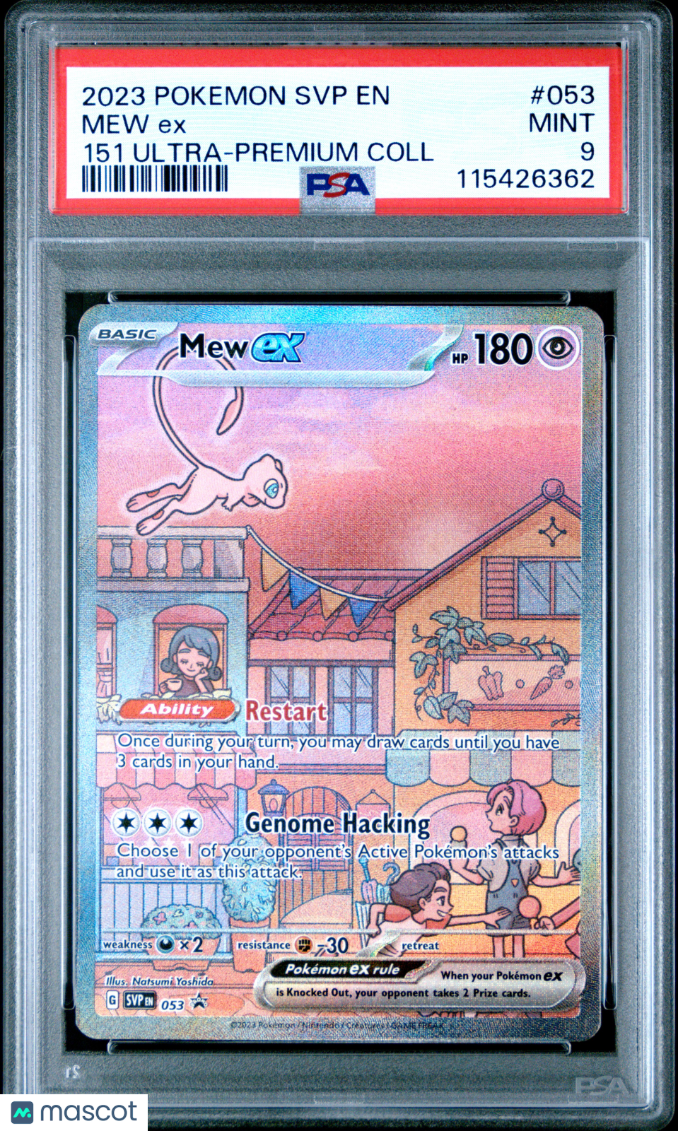 2023 Pokemon SVP EN-SV Black Star Promo Mew EX #053 151 Ultra-Premium Coll PSA 9