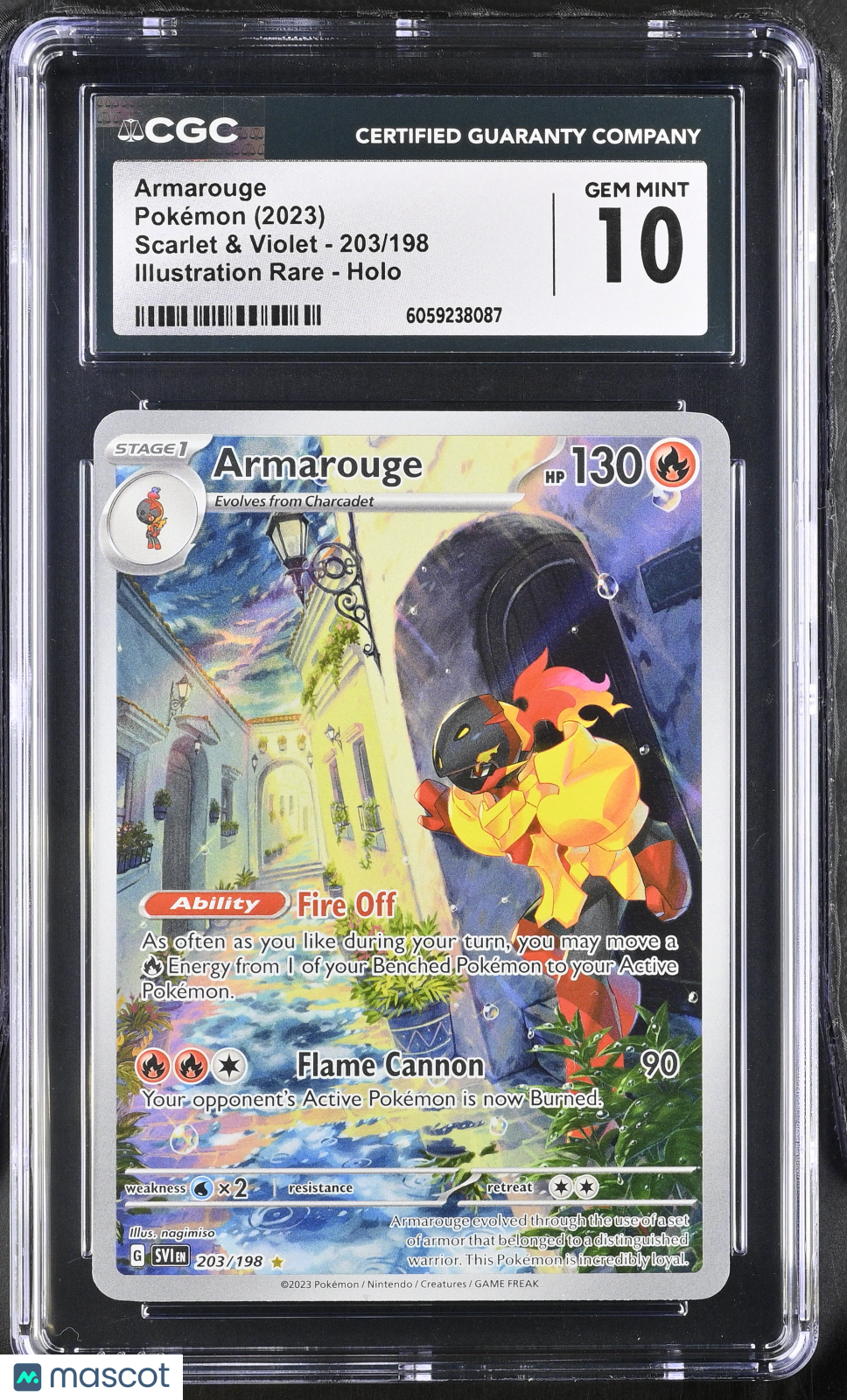 2023 Pokemon Armarouge #203/198 Illustration Rare CGC 10