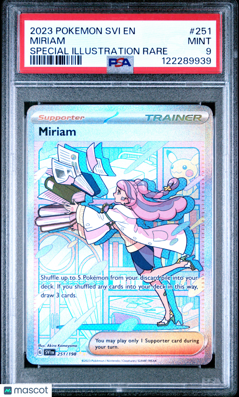2023 Pokemon Svi EN-Scarlet & Violet Miriam #251 Special Illustration Rare PSA 9