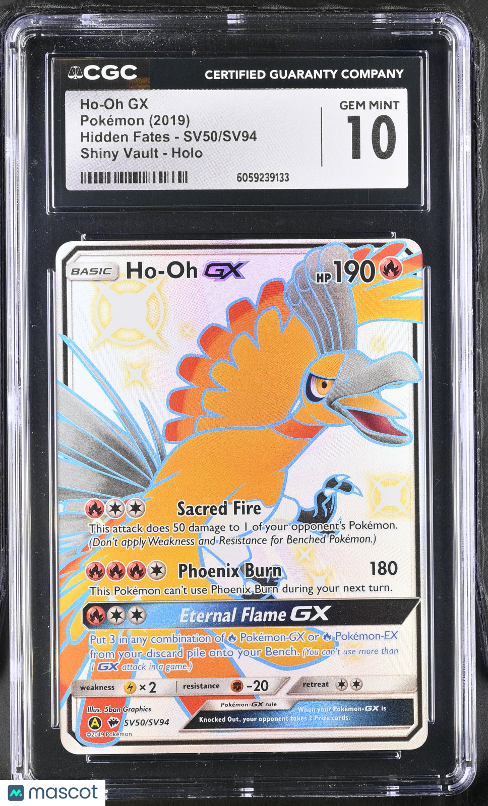 2019 Pokemon Ho-Oh GX #SV50/SV94 CGC 10