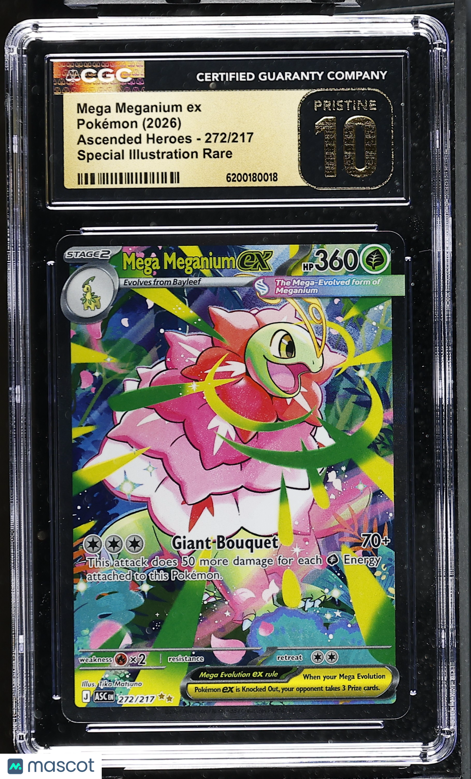 2026 Pokemon Mega Meganium ex #272/217 Special Illustration Rare CGC 10