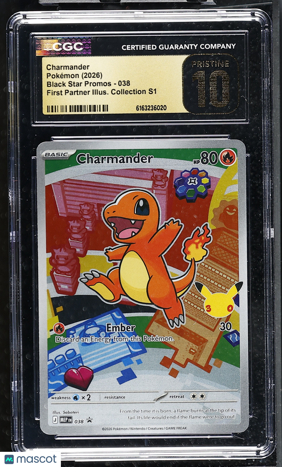 2026 Pokemon Charmander #038 CGC 10