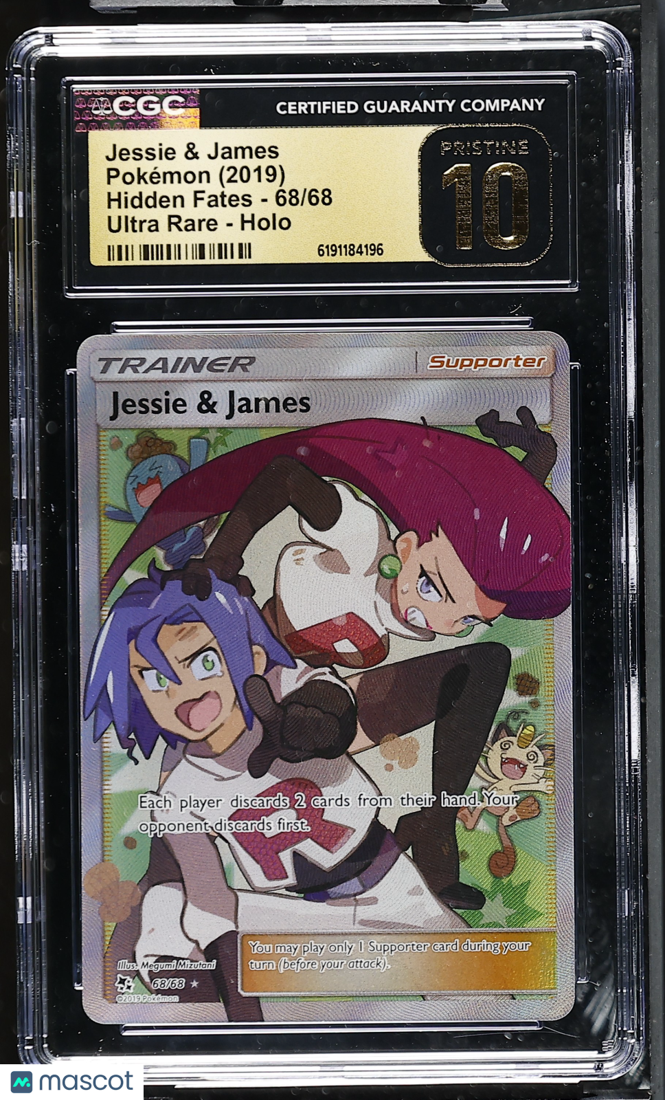 2019 Pokemon Jessie & James #68/68 Ultra Rare CGC 10