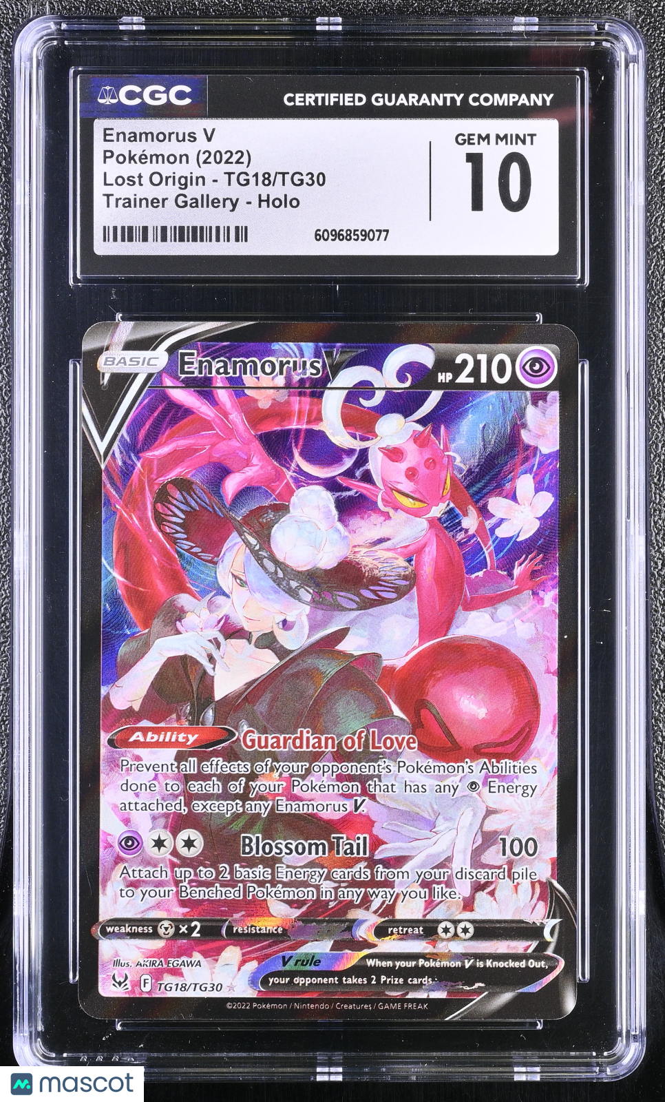 2022 Pokemon Enamorus V #TG18/TG30 CGC 10