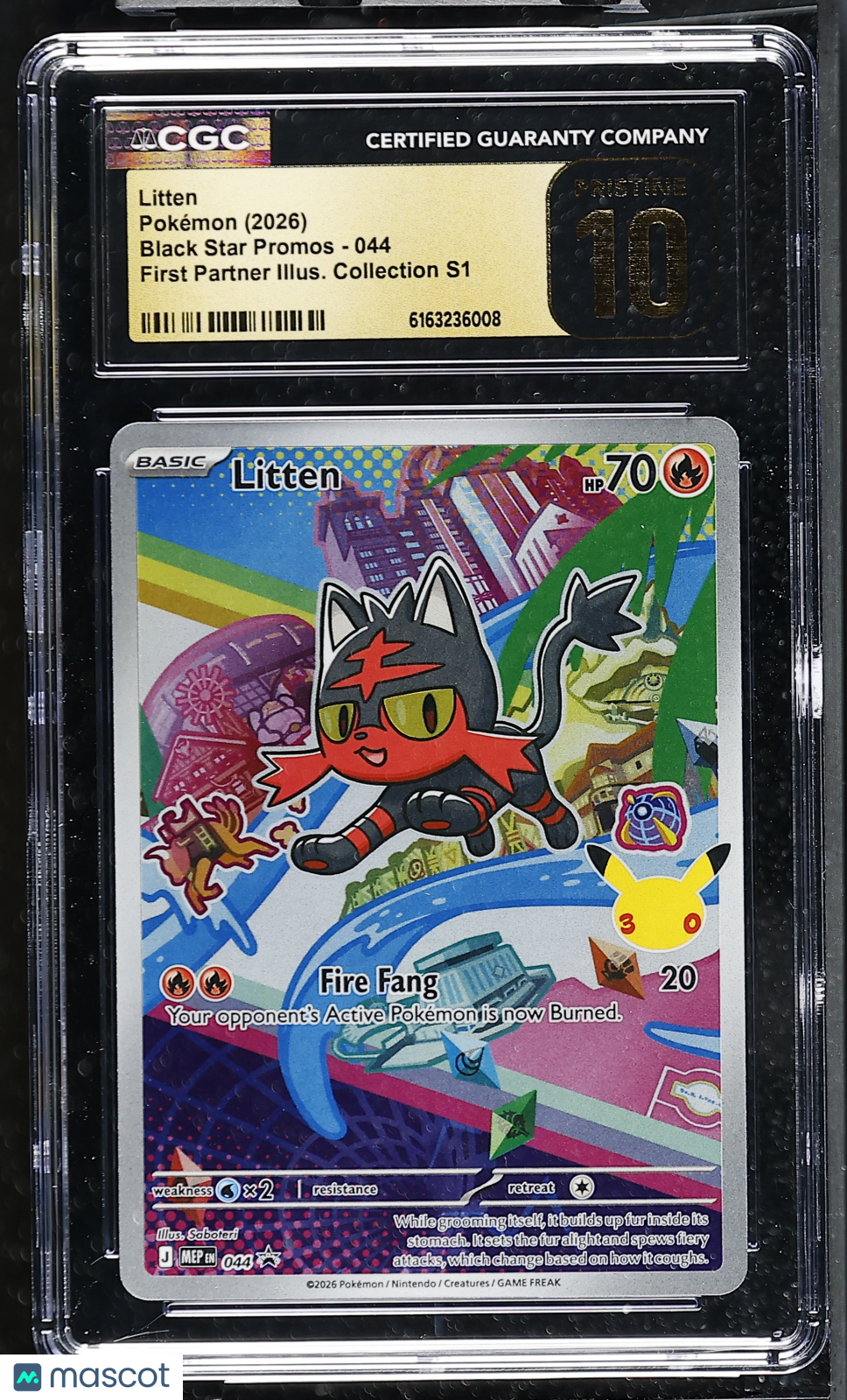 2026 Pokemon Litten #044 CGC 10