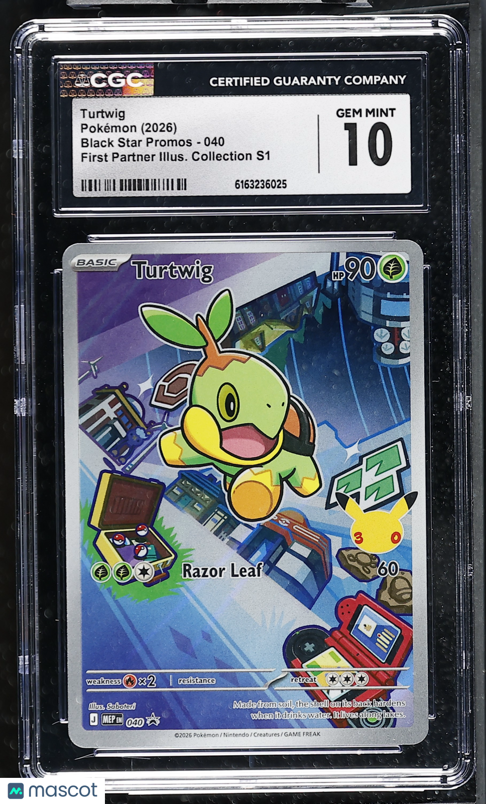 2026 Pokemon Turtwig #040 CGC 10