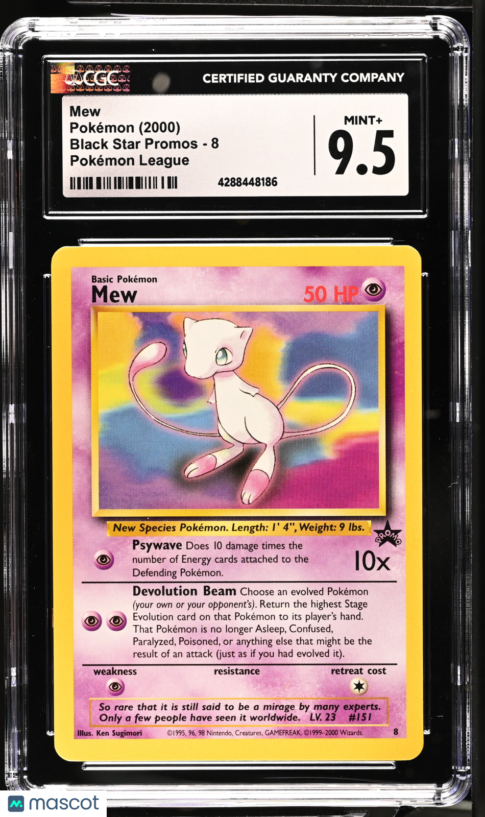 2000 Pokemon Mew #8 CGC 9.5