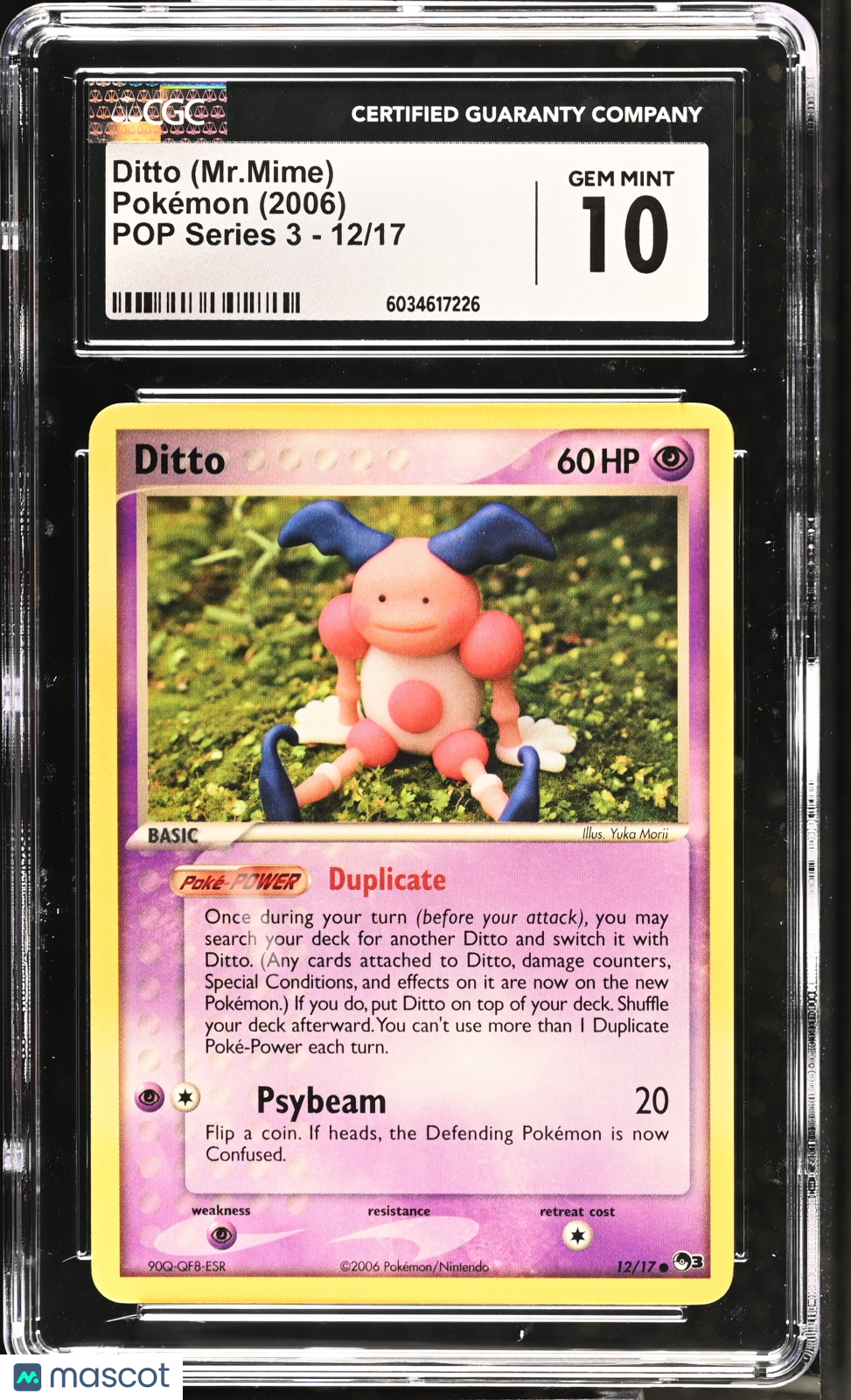 2006 Pokemon Ditto (Mr.Mime) #12/17 CGC 10