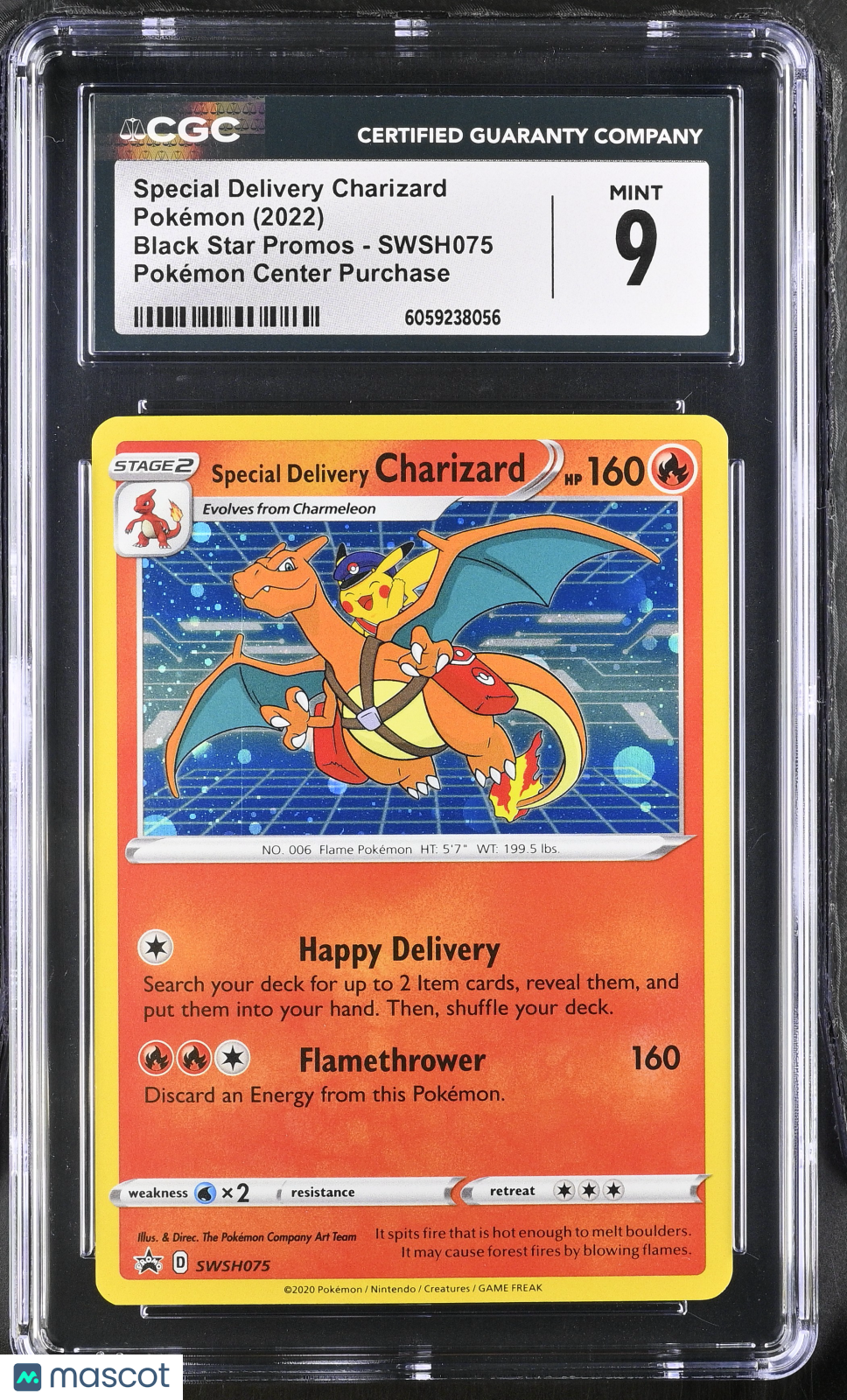 2022 Pokemon Special Delivery Charizard #SWSH075 CGC 9