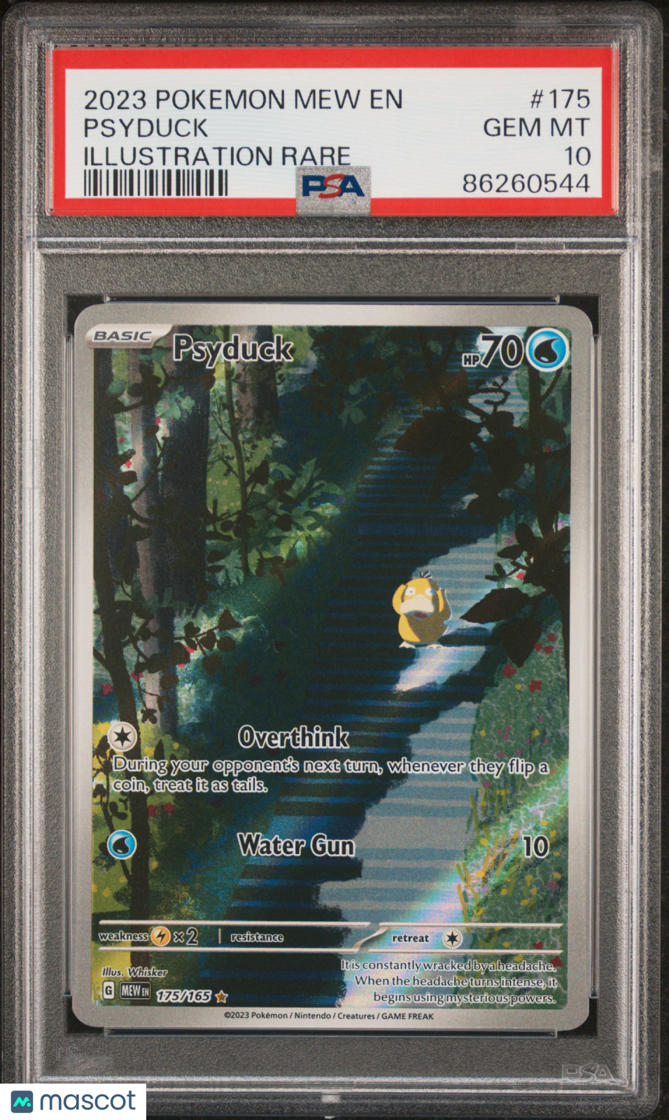 2023 Pokemon Mew EN-151 Psyduck #175 Illustration Rare PSA 10