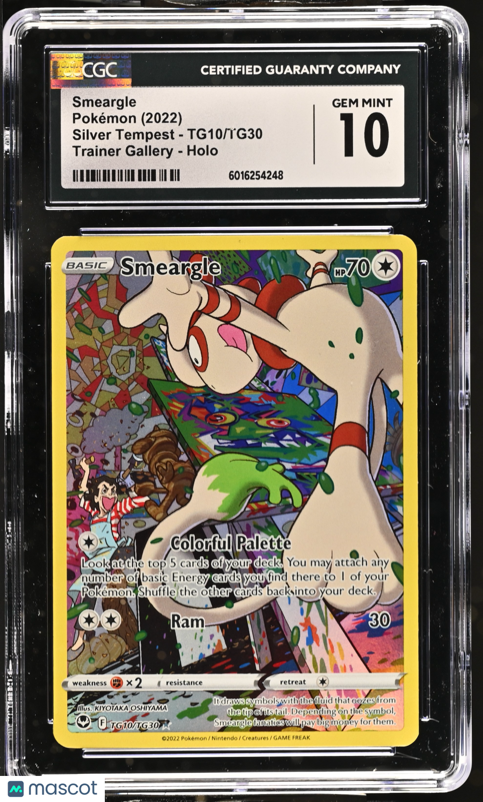 2022 Pokemon Smeargle #TG10/TG30 CGC 10