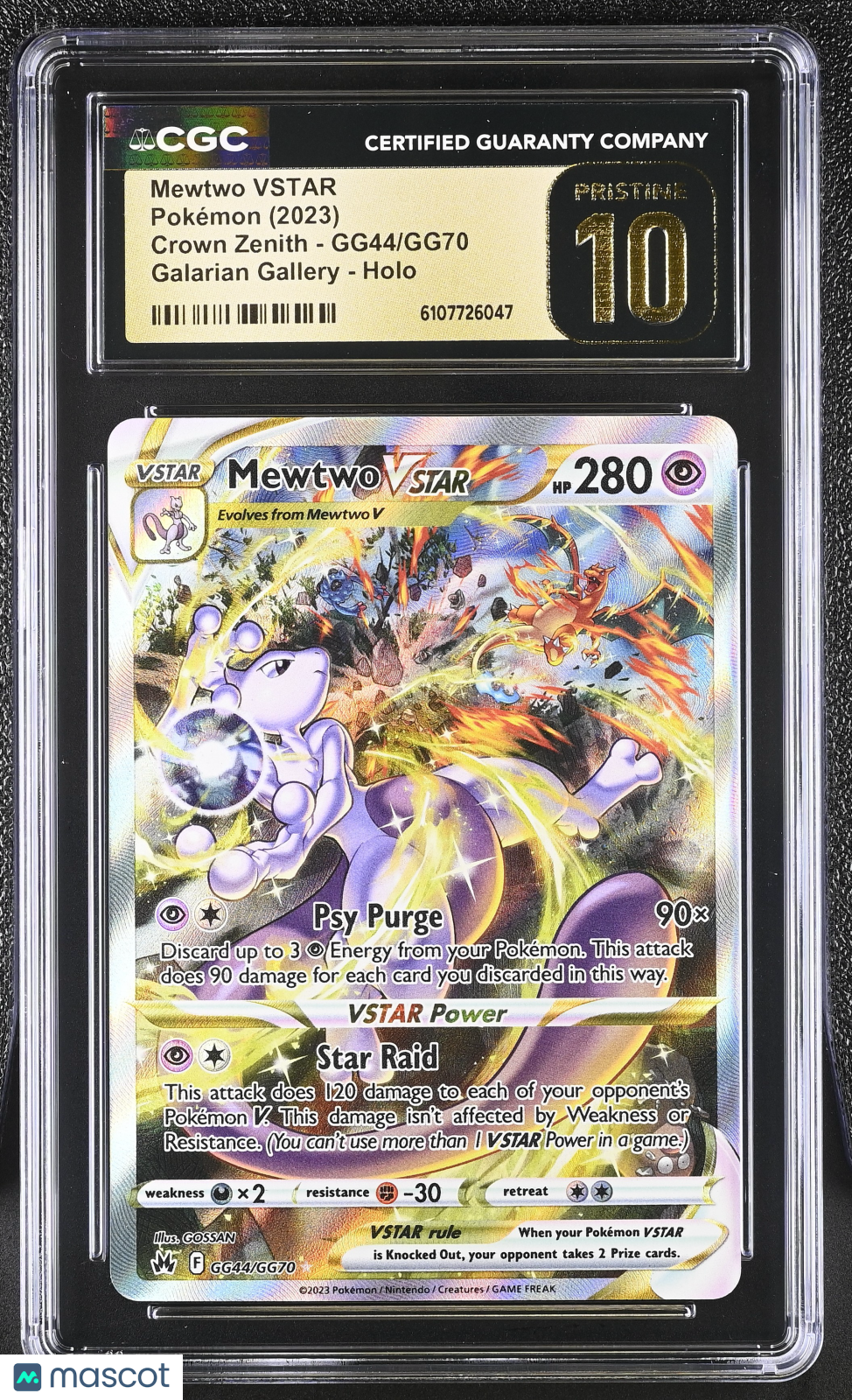 2023 Pokemon Mewtwo VSTAR #GG44/GG70 CGC 10
