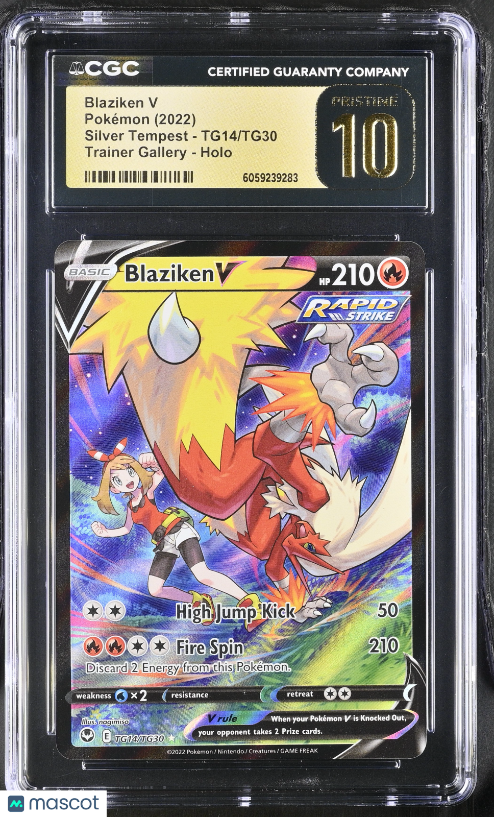 2022 Pokemon Blaziken V #TG14/TG30 CGC 10