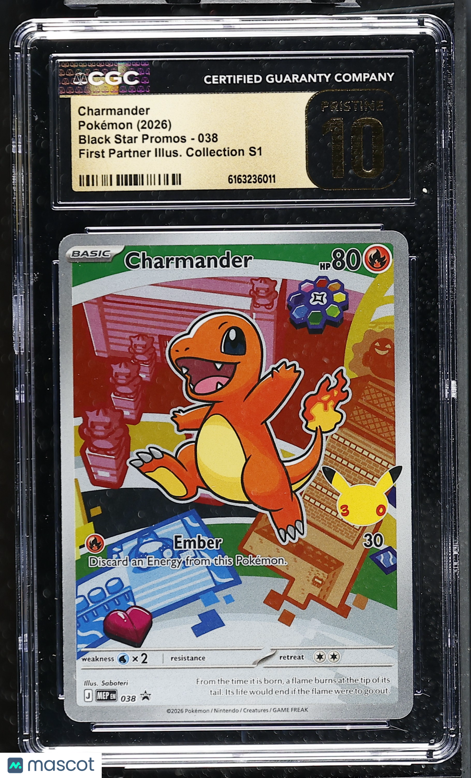 2026 Pokemon Charmander #038 CGC 10
