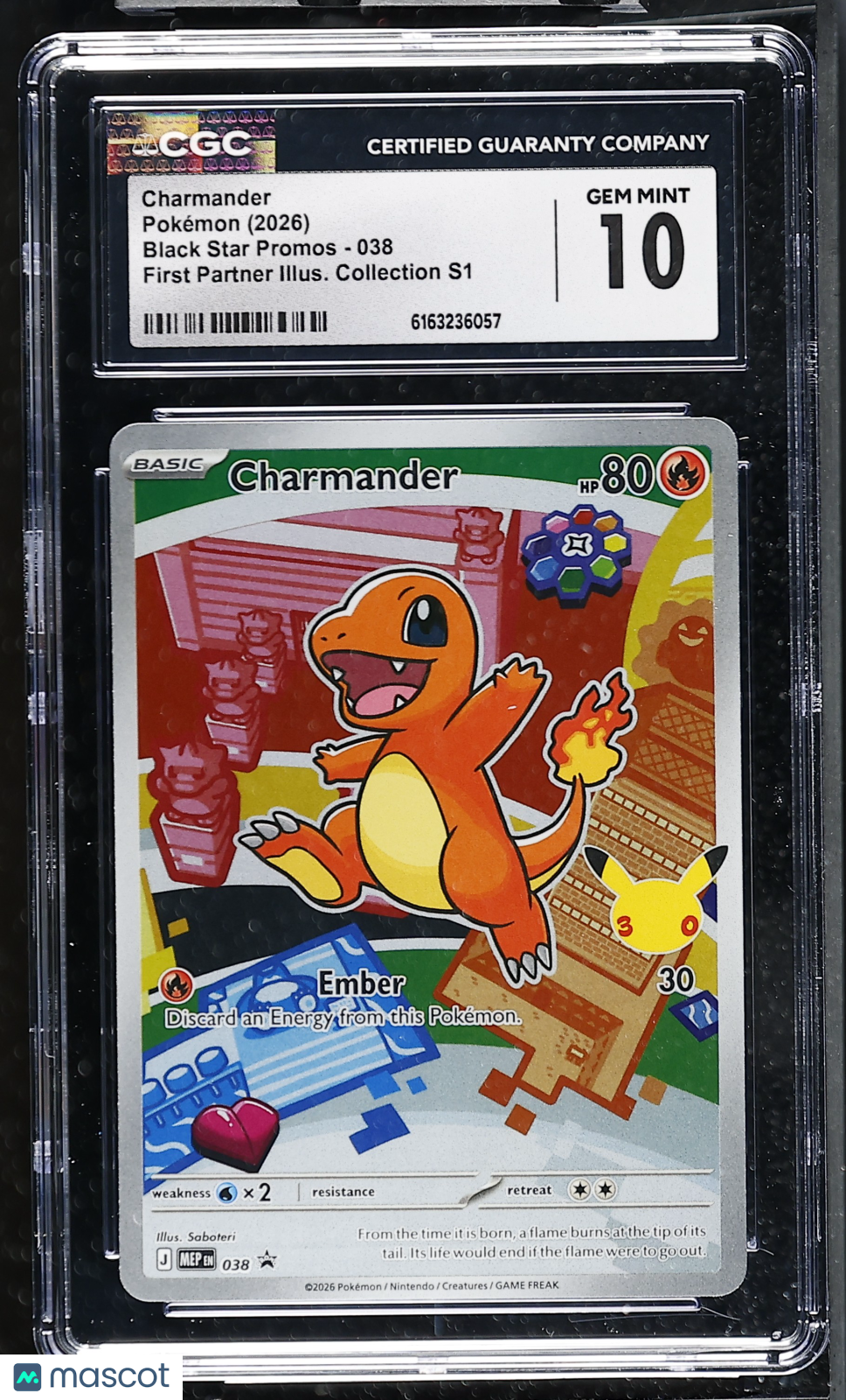 2026 Pokemon Charmander #038 CGC 10
